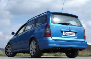 Fox Auspuff Sportauspuff Endschalldämpfer für Opel Astra G OPC Caravan 2