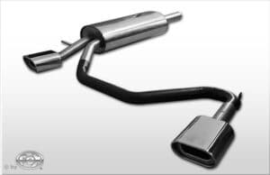 Fox Duplex Auspuff Sportauspuff Sportendschalldämpfer für VW Passat 3B/ 3BG 1.8l