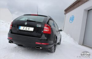 Fox Duplex Auspuff Sportauspuff Komplettanlage für Skoda Octavia Typ 1Z 2.0l TDI