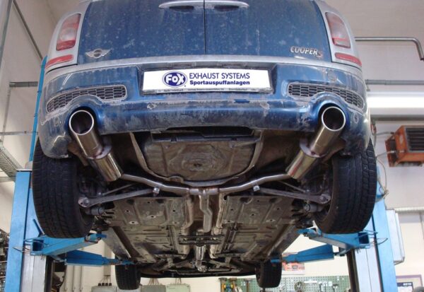 Fox Duplex Auspuff Sportauspuff Komplettanlage für Mini Cooper Clubman R55 1.6l