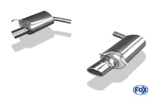 Fox Duplex Auspuff Sportauspuff Endschalldämpfer für Mercedes C-Klasse C180/200 MB032033-461