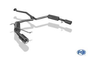 Fox Duplex Auspuff Sportauspuff Endschalldämpfer für Mazda 6 GH 2.2l D 132kW 07-
