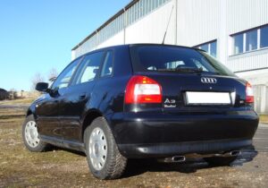 Fox Duplex Auspuff Sportauspuff Sportendschalldämpfer für Audi A3 Typ 8L quattro