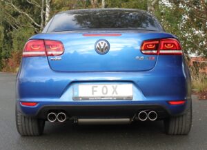 Fox Duplex Auspuff Sportauspuff Endschalldämpfer für VW Eos 1F - Facelift VW190135-130