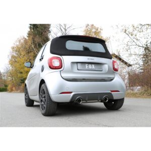 Fox Duplex Auspuff Sportauspuff Endschalldämpfer für Smart Forfour Brabus 453 SM011073-293