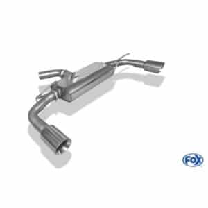 Fox Auspuff Sportauspuff Duplex Komplettanlage für VW Beetle 16 2.0l VW101005-293-KO