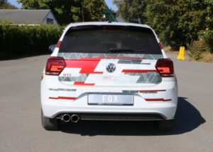 Fox Auspuff Sportauspuff Sportendschalldämpfer für VW Polo AW GTI 2