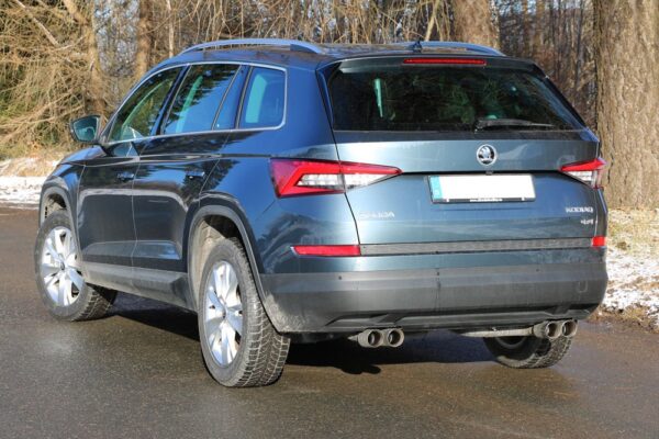 Fox Duplex Auspuff Sportauspuff Sportendschalldämpfer für Skoda Kodiaq 4x4 2