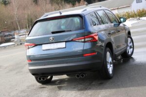 Fox Duplex Auspuff Sportauspuff Sportendschalldämpfer für Skoda Kodiaq 4x4 2