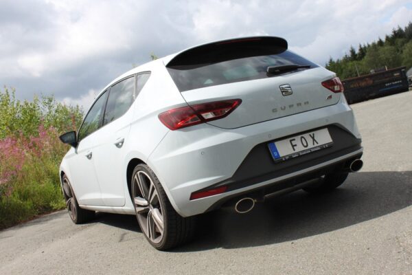 Fox Duplex Auspuff Sportauspuff Komplettanlage für Seat Leon 5F Cupra 2