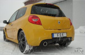 Fox Duplex Auspuff Sportauspuff Sportendschalldämpfer für Renault Clio III