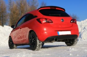 Fox Auspuff Sportauspuff Sportendschalldämpfer für Opel Corsa E 1