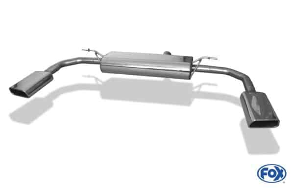 Fox Duplex Auspuff Sportauspuff Sportendschalldämpfer für Mercedes CLA 117 MB210013-671