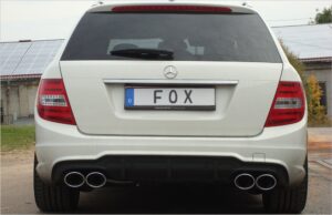 Fox Duplex Auspuff Sportauspuff Komplettanlage für Mercedes C-Klasse/ Class 6