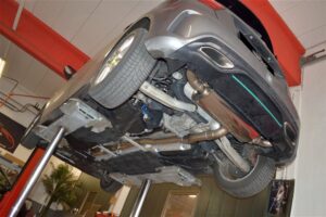 Streetbeast Sportauspuff 76mm Duplex-Anlage Klappensteuerung für Mercedes W176