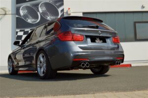 Streetbeast Duplex Sportauspuff 76mm mit Soundgenerator für BMW 3er F30 F31 4er Friedrich Motorsport SBEBM69BD-X3-X