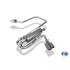 Fox Auspuff Sportauspuff Endschalldämpfer Sidepipe für Ford Ranger Doppelkabine FO121031-132