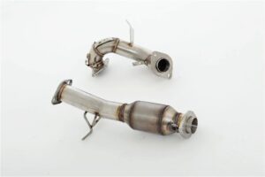 Friedrich Motorsport 3 Zoll 76mm Downpipe 200 Zellen HJS Kat für Mazda 3 MPS BK