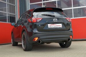 Friedrich Motorsport 70mm Duplex Auspuff Sportauspuff Anlage für Mazda CX-5 2.2l