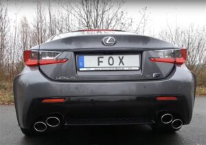 Fox Duplex Auspuff Sportauspuff Endschalldämpfer für Lexus RC F 5.0l 351kW 2014- LE060004-290