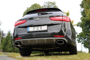 Fox Duplex Auspuff Sportauspuff Komplettanlage für Kia Optima Sportswagon 2