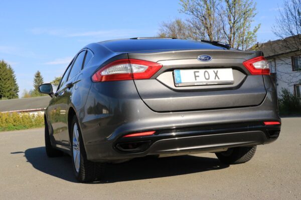 Fox Duplex Auspuff Sportauspuff Endschalldämpfer für Ford Mondeo V Schrägheck