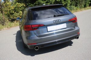 Fox Duplex Auspuff Sportauspuff Komplettanlage für Audi A4 quattro B9 Limo.