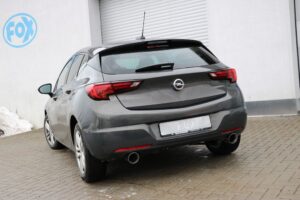 Fox Duplex Auspuff Sportauspuff Endschalldämpfer für Opel Astra K 1