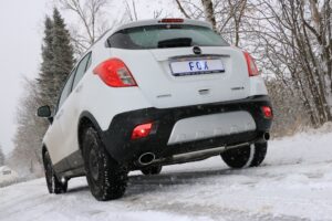 Fox Duplex Auspuff Sportauspuff Sportendschalldämpfer für Opel Mokka 4x4 1