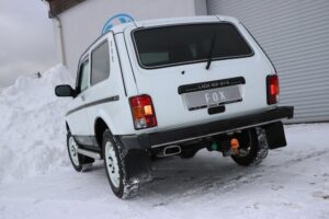 Fox Auspuff Sportauspuff Endschalldämpfer für Lada Niva 4x4 1.6l 61kW LA010001-671