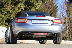 Fox Duplex Auspuff Sportauspuff Komplettanlage für Fiat 124 Spider 1.4l 103kW FI160005-288-KO