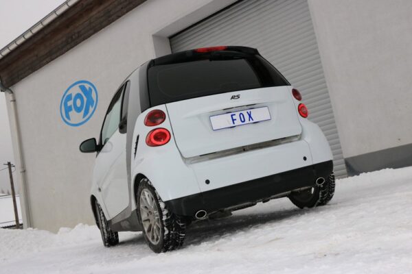 Fox Duplex Auspuff Sportauspuff für Smart Fortwo Coupe 451 1.0l 52kW