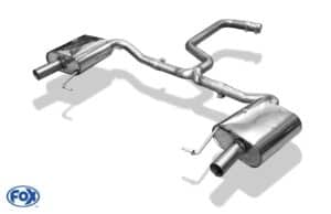 Fox Duplex Auspuff Sportauspuff für Skoda Octavia 5E RS 2.0l TSI 162kW