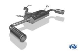 Fox Duplex Auspuff Sportauspuff Endschalldämpfer für Hyundai i30 Turbo 1.6l HY140023-053