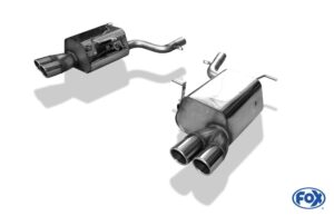 Fox Duplex Auspuff Sportauspuff Endschalldämpfer für Mercedes SLK - R172 1