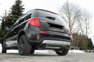 Fox Duplex Auspuff Sportauspuff Endschalldämpfer für Suzuki SX4 4x4 1