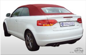 Fox Auspuff Sportauspuff Komplettanlage für Audi A3 8P Cabrio 1.8 118kW 2.0 AU051257-148-KO