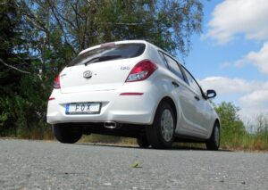 Fox Auspuff Sportauspuff Endschalldämpfer für Hyundai i20 1.2l 57/63kW