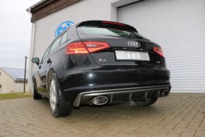 Fox Auspuff Duplex Sportauspuff Sportendschalldämpfer für Audi A3 8V Sportback AU052015-467