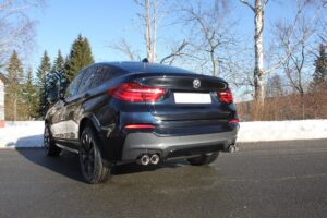 Fox Duplex Auspuff Sportauspuff Endschalldämpfer für BMW X4 F26 - 35i BM170025-152