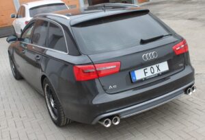 Fox Duplex Auspuff Sportauspuff für Audi A6 4G Limo/ Avant 2.0l TDI