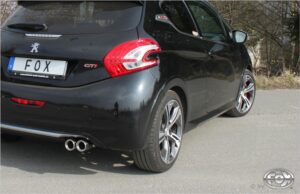 Fox Auspuff Sportauspuff Endschalldämpfer für Peugeot 208 GTI 1.6l 147kW PE022061-068