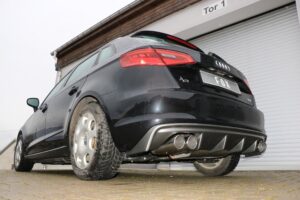 Fox Auspuff Duplex Sportauspuff Sportendschalldämpfer für Audi A3 8V Sportback AU052015-132