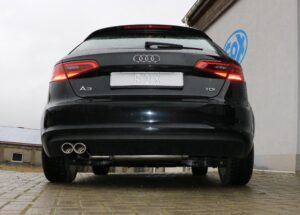 Fox Auspuff Sportauspuff Sportendschalldämpfer für Audi A3 8V Sportback 1.4 TFSI