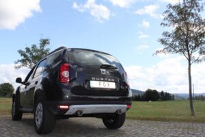 Fox Duplex Auspuff Sportauspuff Endschalldämpfer für Dacia Duster 4x2 1