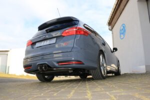 Fox Auspuff Sportauspuff mittig für Ford Focus 3 Turnier / Kombi 2.0l