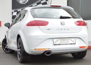 Friedrich Motorsport 76mm Auspuff Sportauspuff Anlage für Seat Leon 1P 1.4