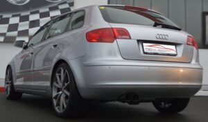 Friedrich Motorsport 76mm Auspuff Sportauspuff Anlage für Audi A3 8P Sportback 981036T-X3-X