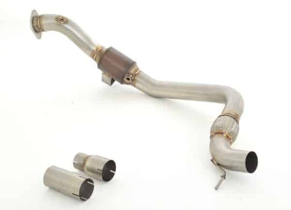 Friedrich Motorsport 76mm Downpipe + 200 Zellen HJS Sport-Kat für Ford Mustang