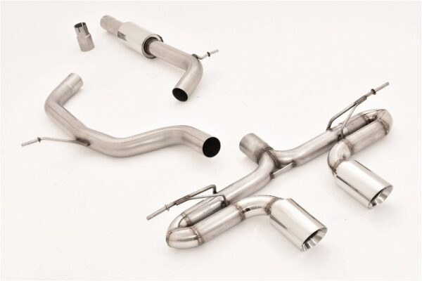 Friedrich Motorsport 76mm Duplex Auspuff Sportauspuff Anlage für VW Golf VII GTD 991450AR32LD-X3-X